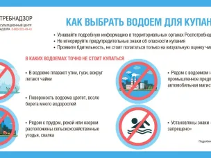 О рекомендациях, как выбрать водоем для купания